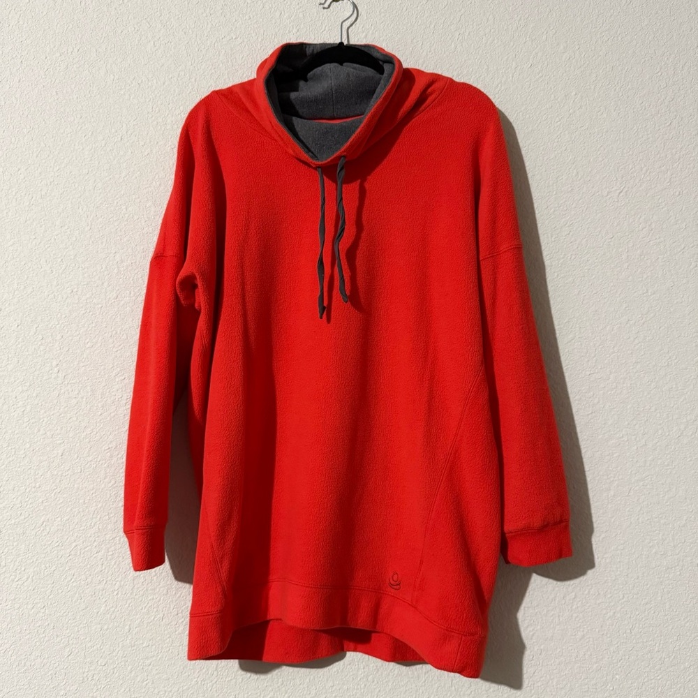 Cuddl Duds Men's Bright Orange Turtleneck Sweater